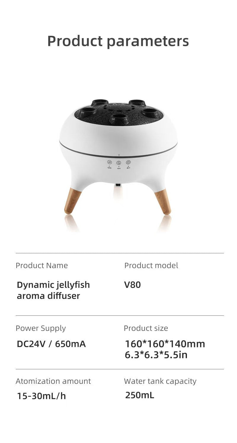 Jellyfish dynamic aromatic humidifier