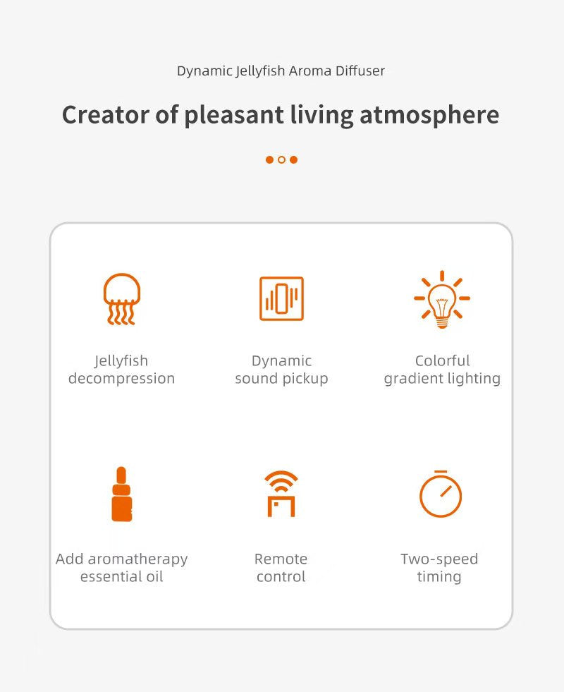 Jellyfish dynamic aromatic humidifier