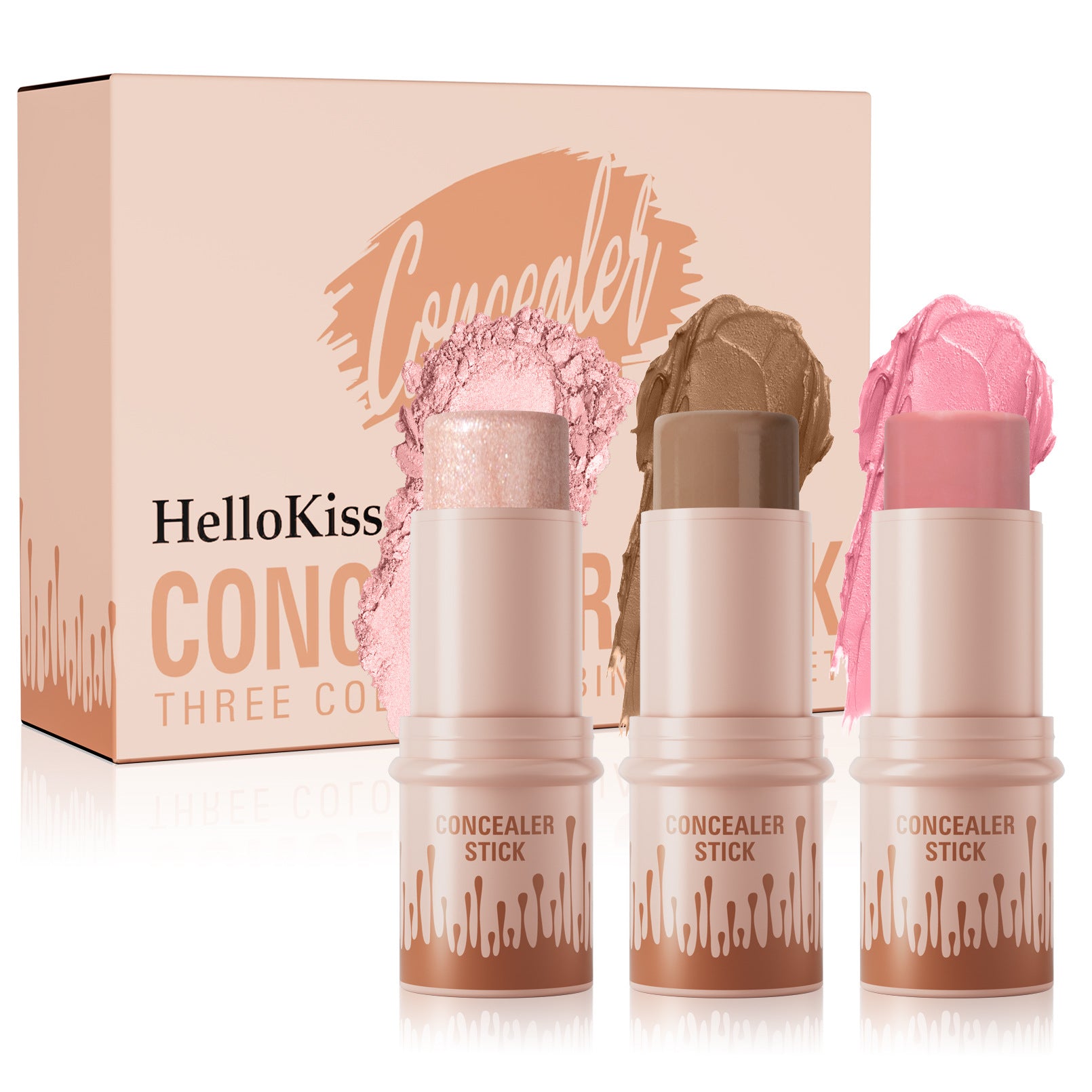 Hellokiss multifunctional contour stick/3-piece blush stick