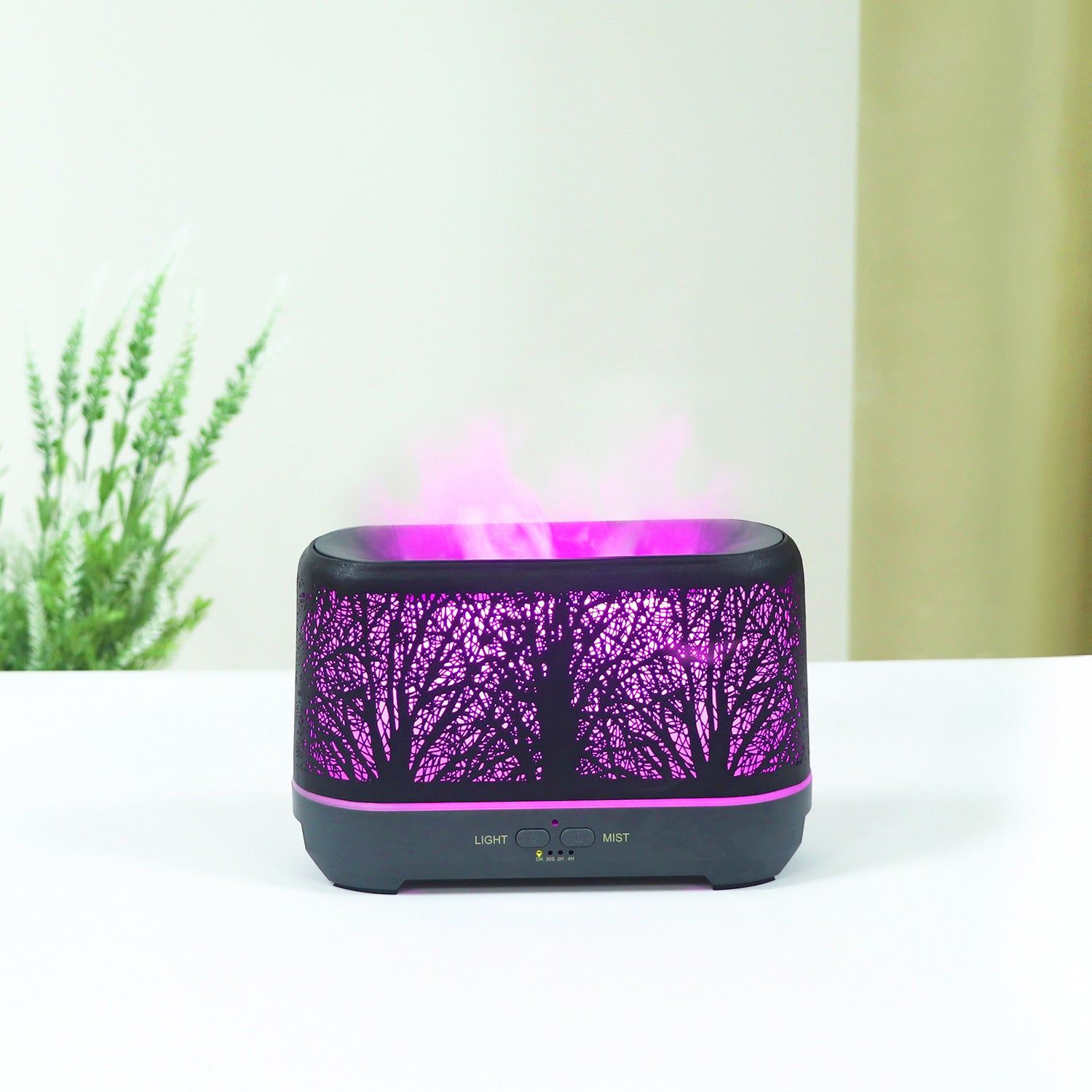 Hollow lantern flame humidifier