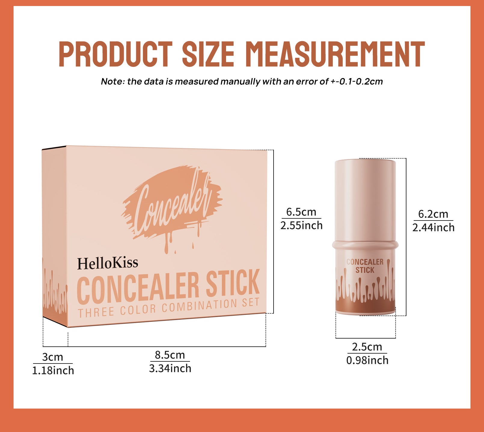 Hellokiss multifunctional contour stick/3-piece blush stick