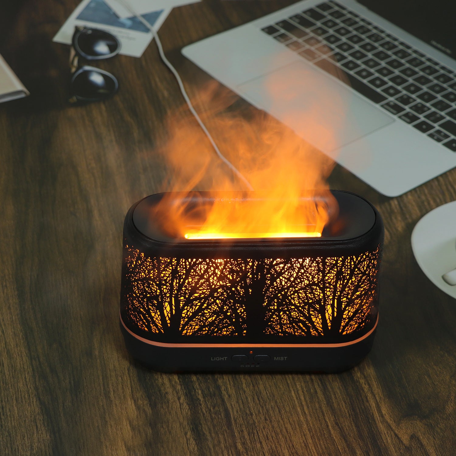 Hollow lantern flame humidifier