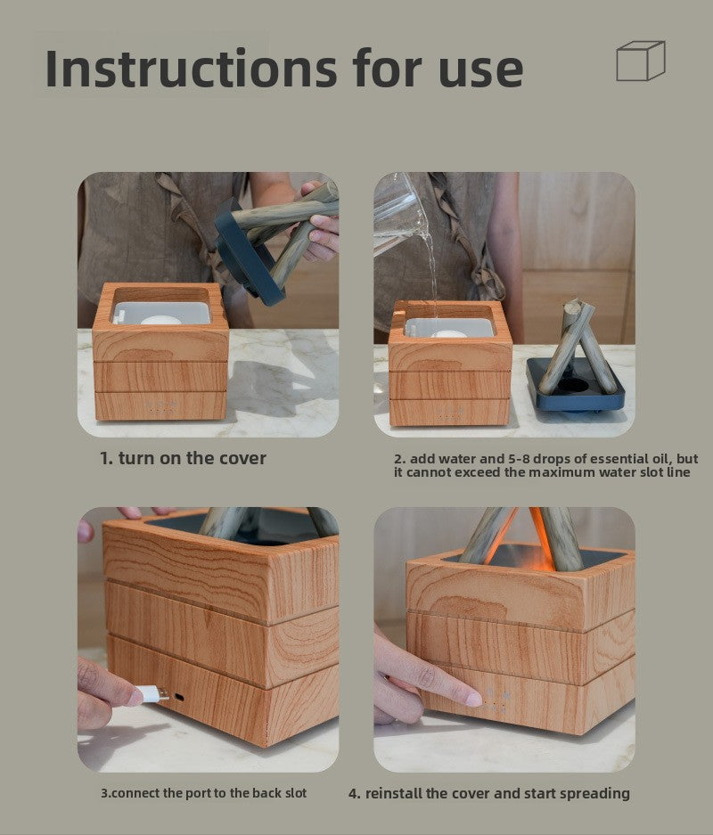 Campfire aromatherapy air humidifier