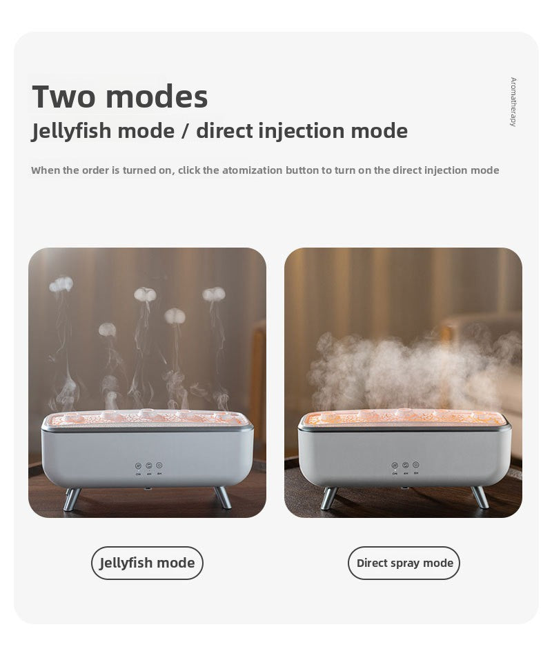Dynamic jellyfish aromatherapy humidifier