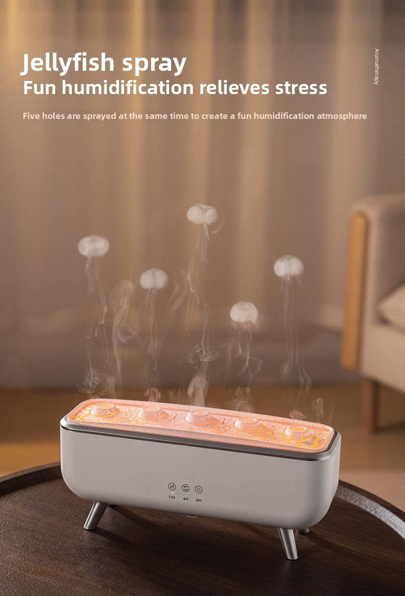 Dynamic jellyfish aromatherapy humidifier