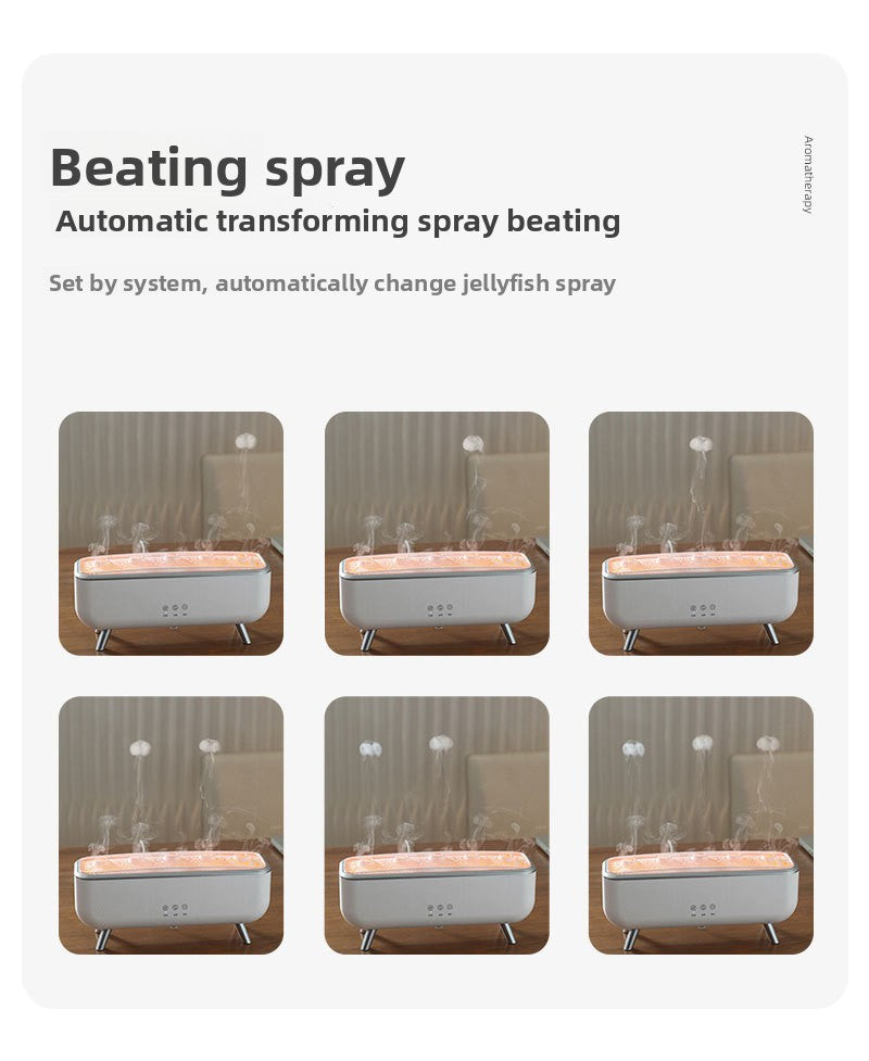 Dynamic jellyfish aromatherapy humidifier