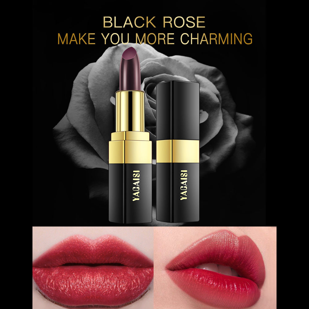 Yacaisi red blue black rose gradient temperature sensitive color changing lipstick